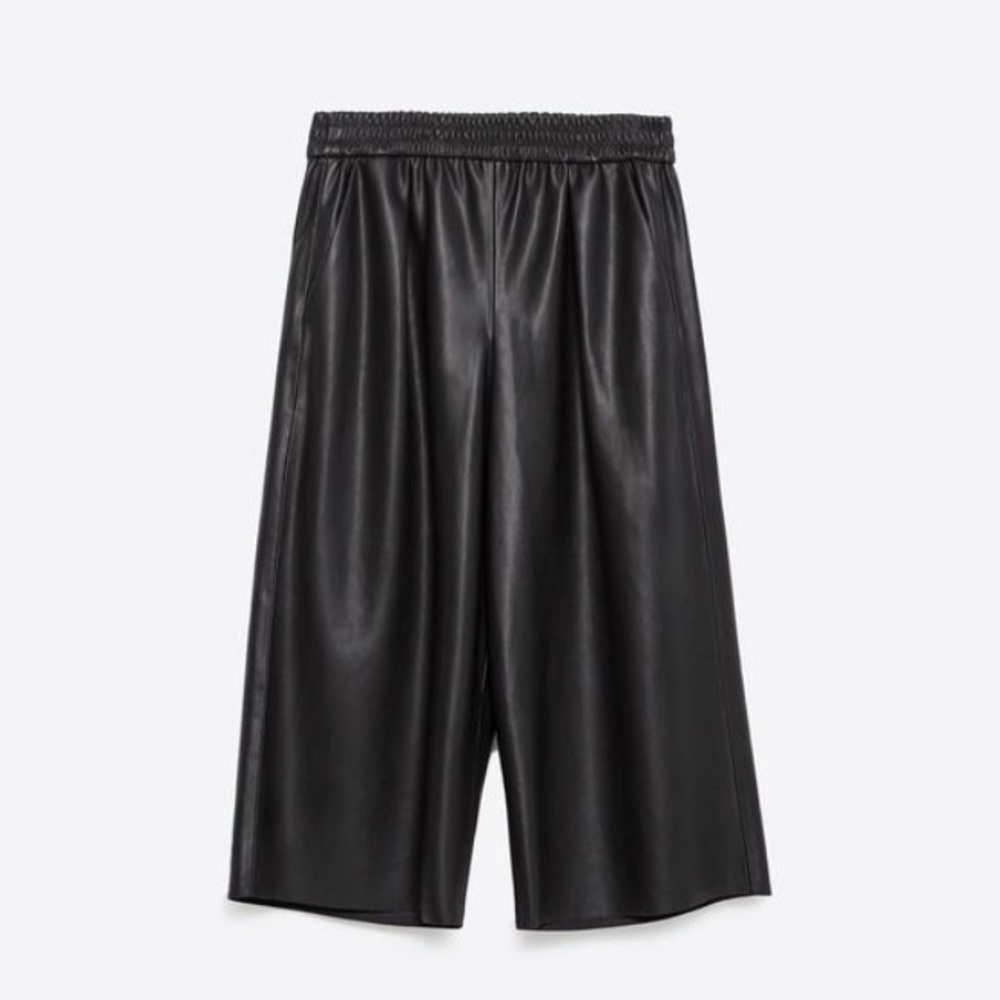 Zara Faux Leather Culotte